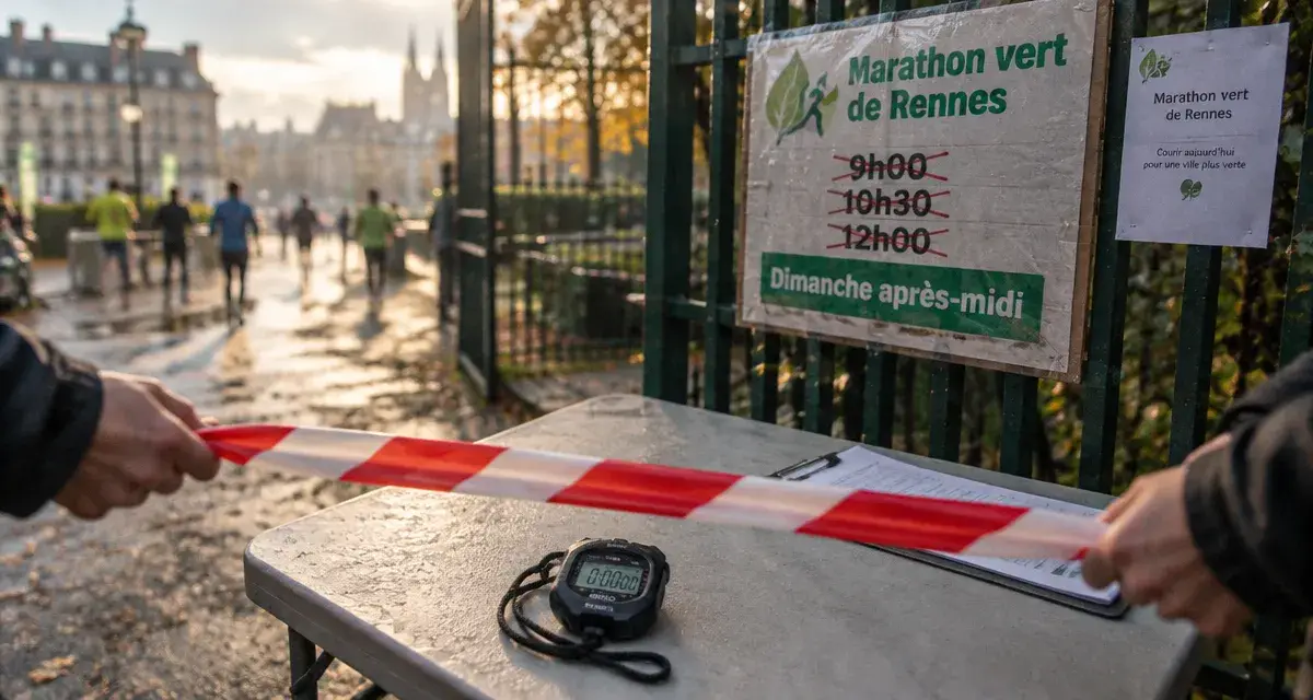 Marathon vert de Rennes : quatre épreuves reportées à dimanche après-midi